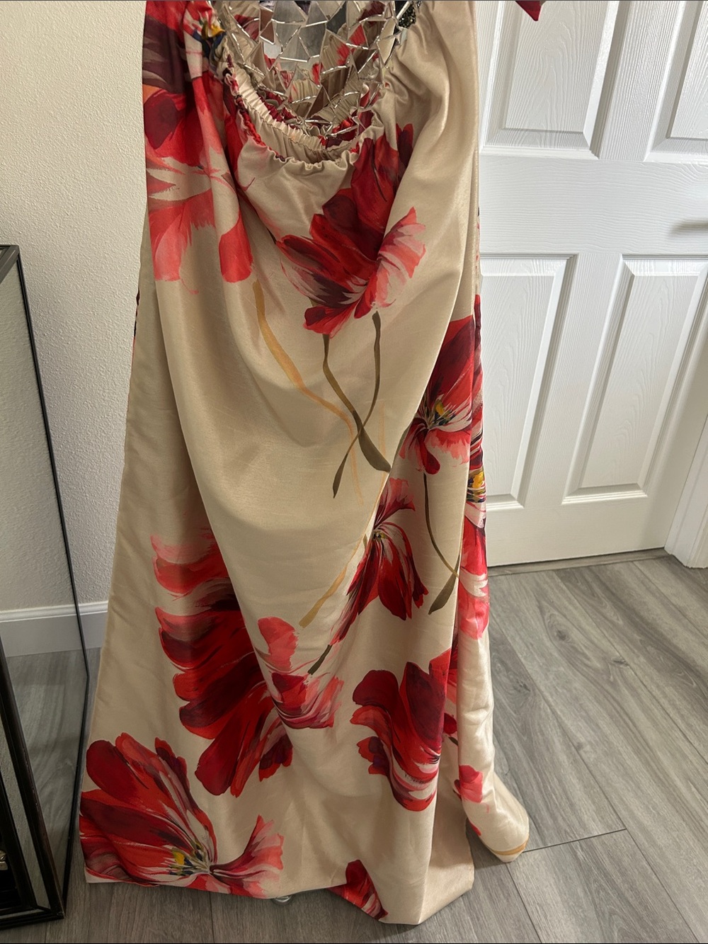 NWT Hutch Anthropologie Iris Off-The-Shoulder Maxi Dress Sz L - Picture 13 of 16